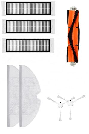 Xiaomi Vacuum Mop 2C Robot Süpürge Uyumlu 8'li Yedek Parça Seti